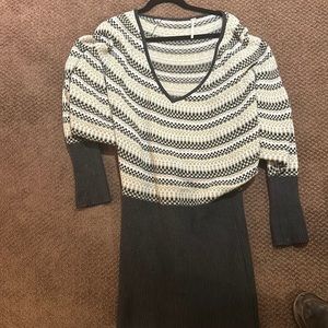 Free People Striped Sweater Dress Medium